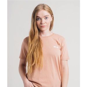 Brunette the Label Peach Blonde Embroidered Tee